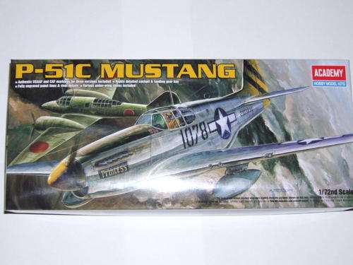 P - 51C MUSTANG 1/72 Scale by Academy
