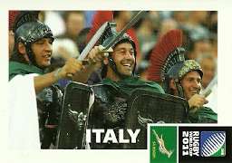 ITALY - 2011 RUGBY WORLD CUP COLLECTION FANS CARD 039