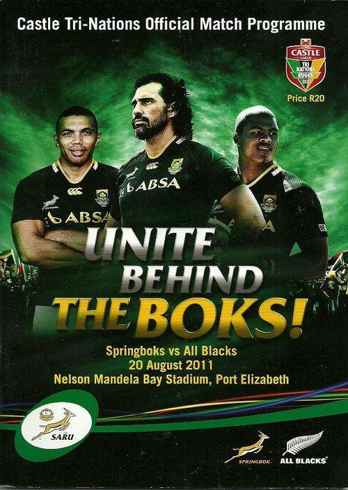 South Africa v New Zealand 2011 Tri Nation Match Programme