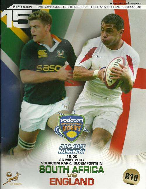 South Africa v England 2007 1st Test Programme