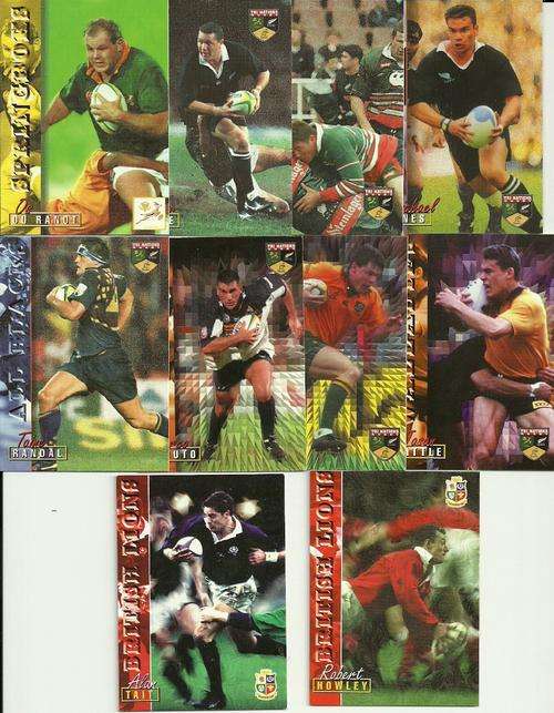 10 Rugby Cards from the 1997 Panini Collection