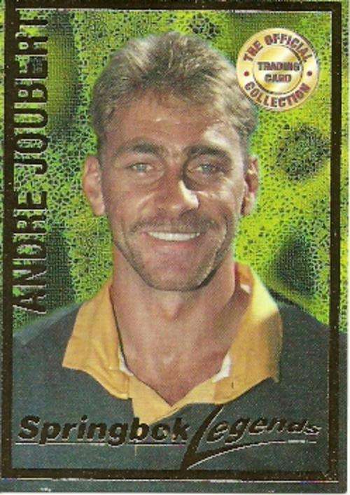 ANDRE JOUBERT - 1997 PANINI SPRINGBOKS LEGENDS CARD