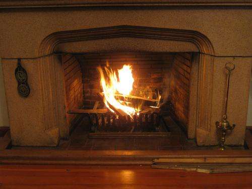 R1 NO RESERVE!!!!   Art deco terrazzo fireplace