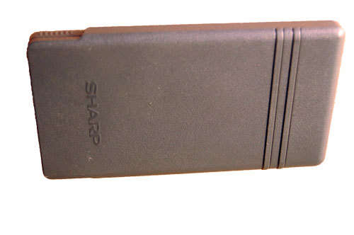 Bottom of Sharp programmable scientific calculator