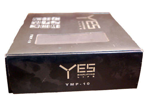 YES MP3 player box side