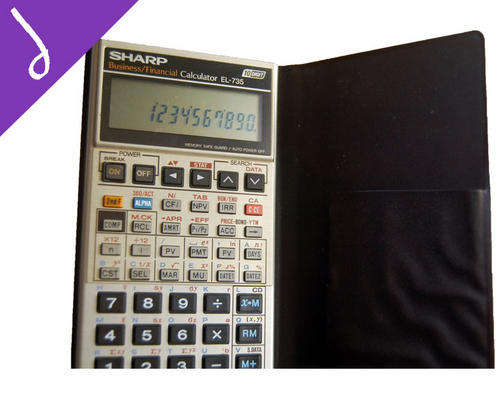Sharp Business/Financial Calculator EL735 * Bond Calculator * Protective Wallet