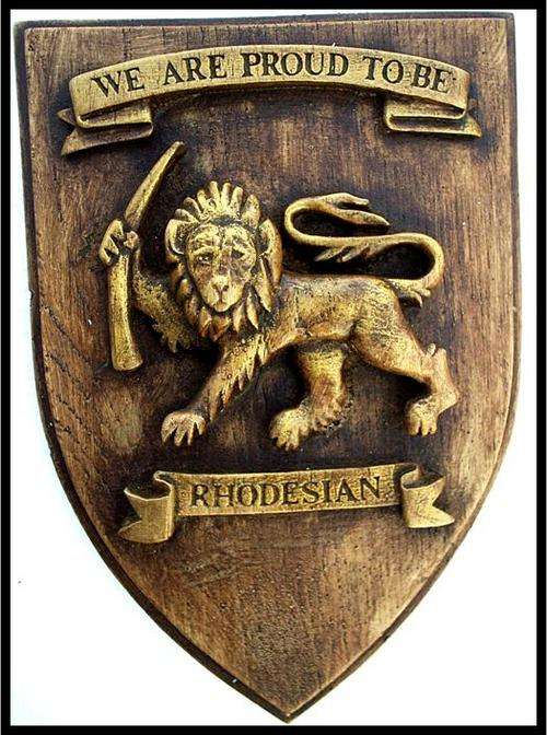 PROUD TO BE RHODESIAN PLAQUE