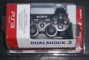 Black 6 Axis DualShock 3 Wireless Bluetooth Controller for PS3 One Year Warranty