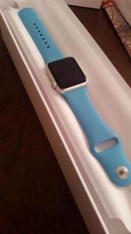 Apple Watch Series 1 (7000) Sport 38mm Blue Strap (Excellent condition, Free shipping)