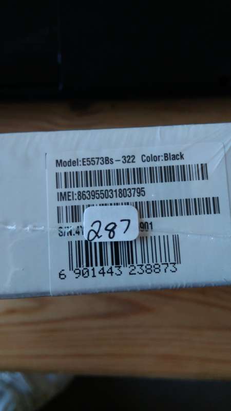Huawei E5573Bs Black Wireless 4G/3G Router 150mbps (Brand new, sealed with 24 month warranty)