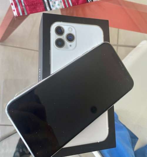 Apple iPhone 11 Pro 256GB Silver  (Good condition with box & charging cable  - 80% battery)