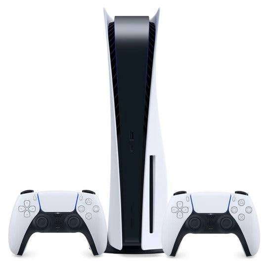 Sony PlayStation 5 PS5 Disc Edition with 2 controllers & game (excellent condition)