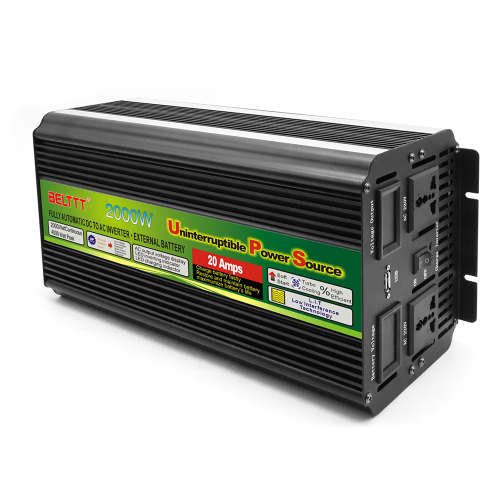 2,000W Inverter Battery UPS Function Charger 25A 12v Power supply Double display DIY plug and USE