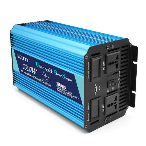 UPS 1000w Pure Sine Wave (2000w peak) Inverter with Battery charger auto switching 12Vdc to 225Vac