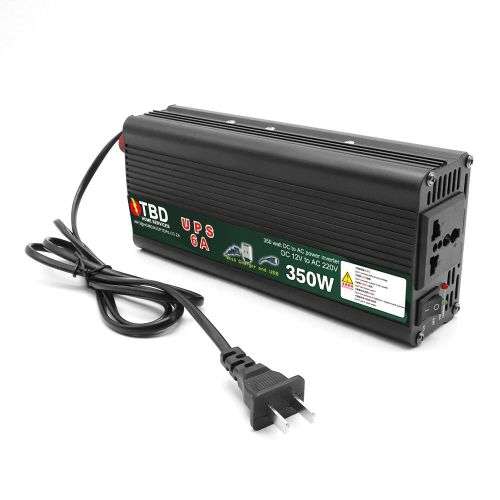 UPS 350-Watt Inverter Charger NEW with Power 24/7 Auto-Switching 12v DC input