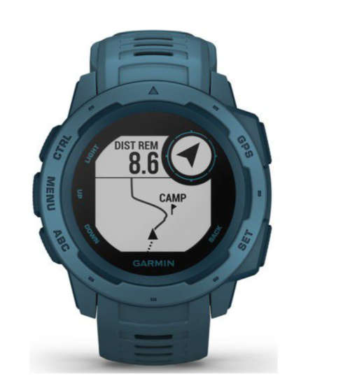 Garmin Instinct Rugged Outdoor Smartwatch - Lakeside Blue NEW SEALED IN BOX