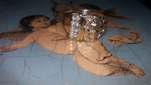 Mens Diamond nugget ring