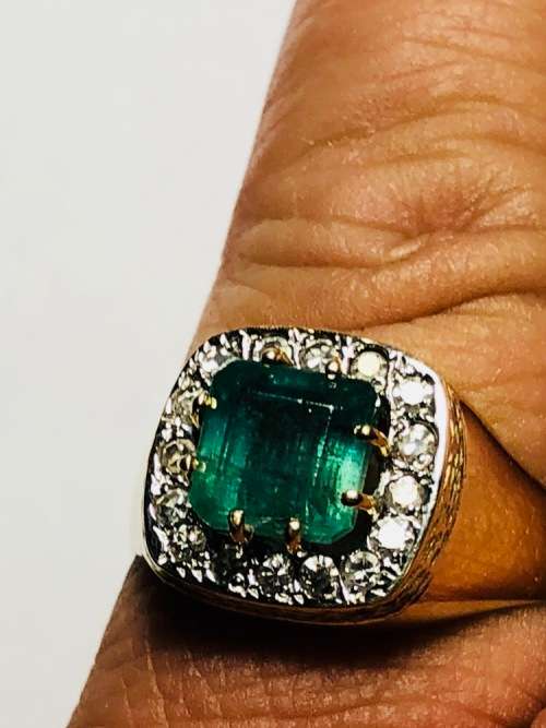 Mens Emerald Ring