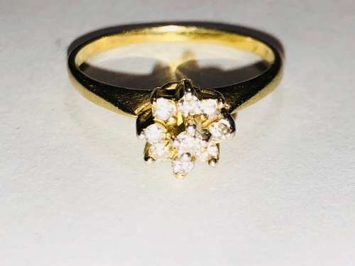 Ladies 18ct diamond ring