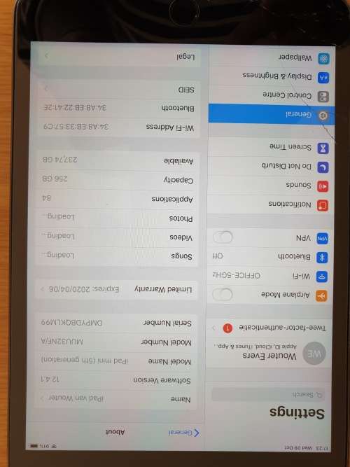 Apple iPad Mini 5th Gen Wifi 256GB Space Grey