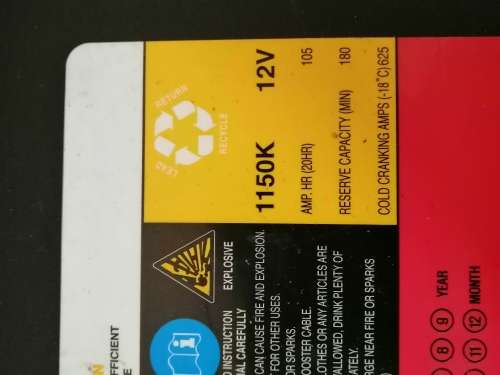 Royal 1150K 100ah Battery (105ah 12V) Deep Cycle