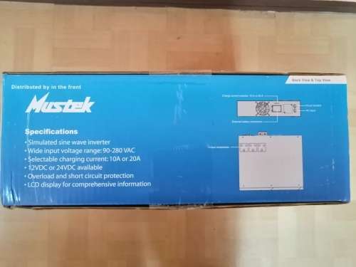 Keep running during Power outages - MECER 2400VA 1440W 24V INVERTER with 2 x 12v 105ah batteries