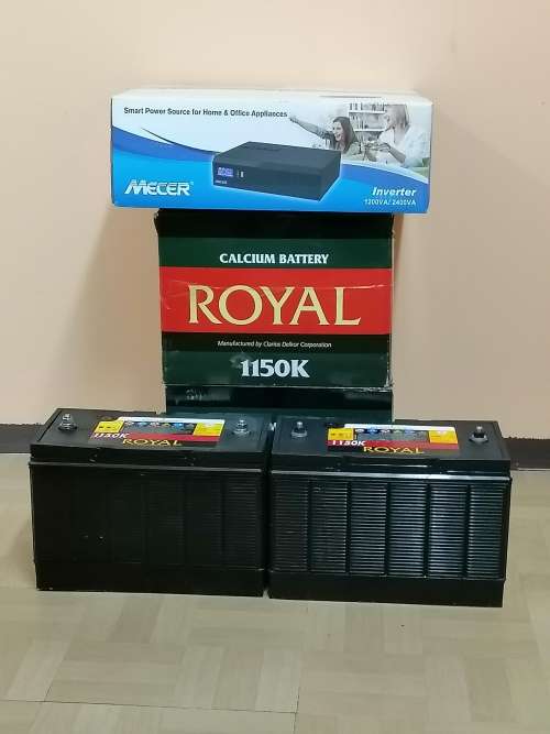 Keep running during Power outages - MECER 2400VA 1440W 24V INVERTER with 2 x 12v 105ah batteries