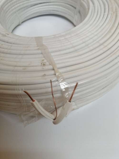 Electrical Flat Twin and earth wire 100m roll (BlackandRed x 1.5mm ) ( CCA wire) PVC Isolated