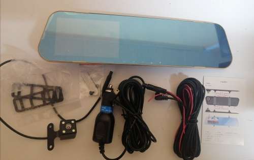 Vechile DVR with dual  camera(front and back) miror screen