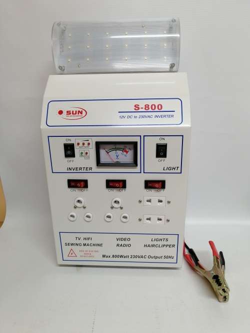 12V Inverter 800Watt with light