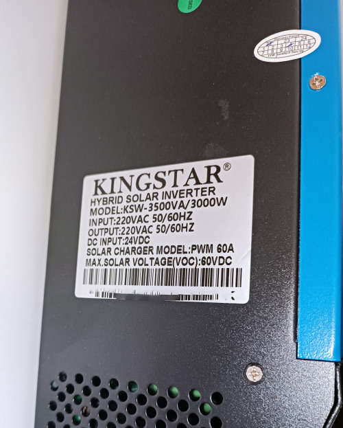 Hybrid Inverter 3.5KVA 3000W 24V with PWM solar charger 60A