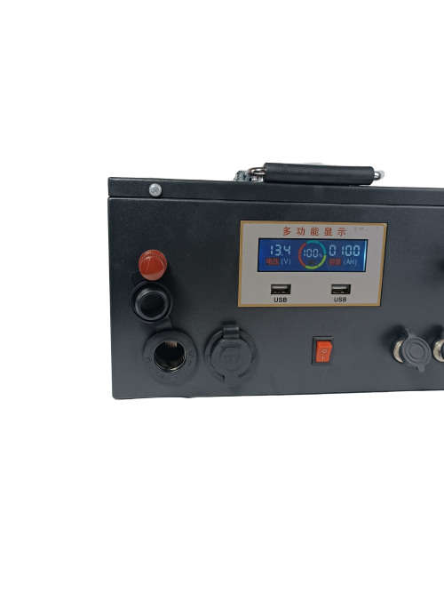 12V 100ah Lithium ion battery with LifePo4 battery manager and 2 x usb ports