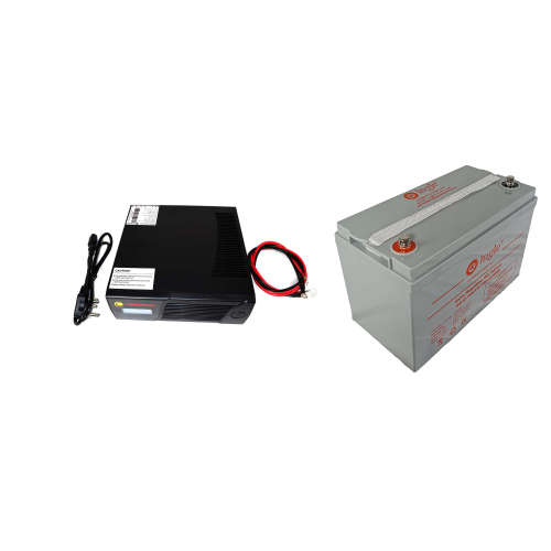 Battery backup kit - 12V Modified sinewave Inverter 1200VA and 100ah deep cycle battery