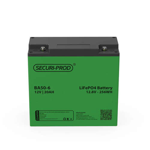 12V 20Ah Lithium LiFePO4- Securiprod