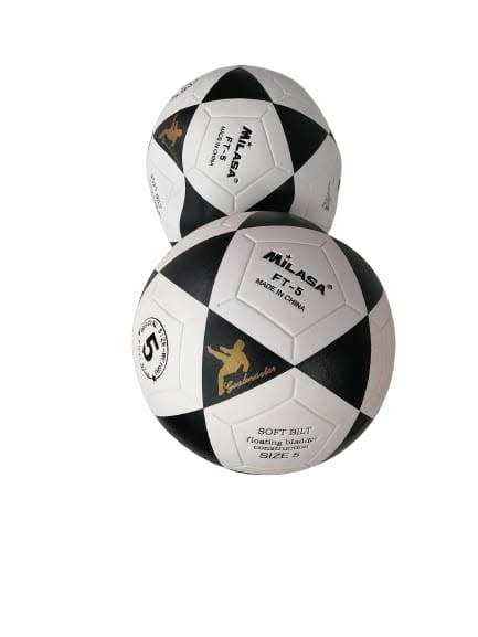 Black & White Milasa Soccer Ball- no 5