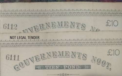 2 X 10 POUND/POND - 1900 GOUVERNEMENTS  -  (No 611 / 612)