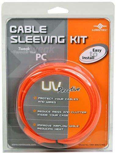 Cable Sleeving Kit for power supply cables inside the case