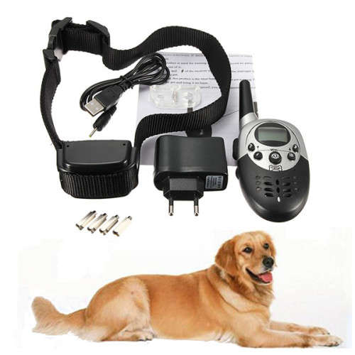 Waterproof 1000m Yard Remote Pet Dog Stop Anti Bark Shock Collar