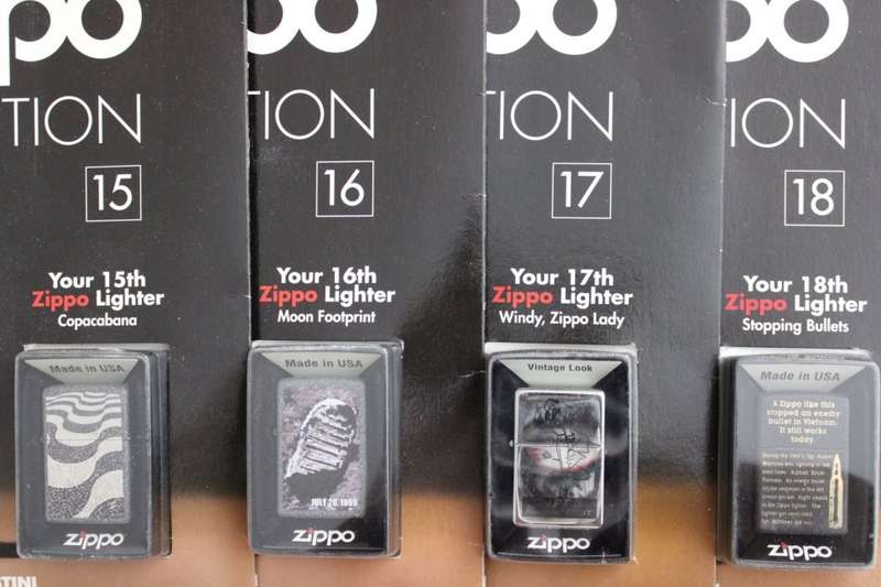 Zippo DeAgostini Collection - Complete with 80 Lighters & Display Case