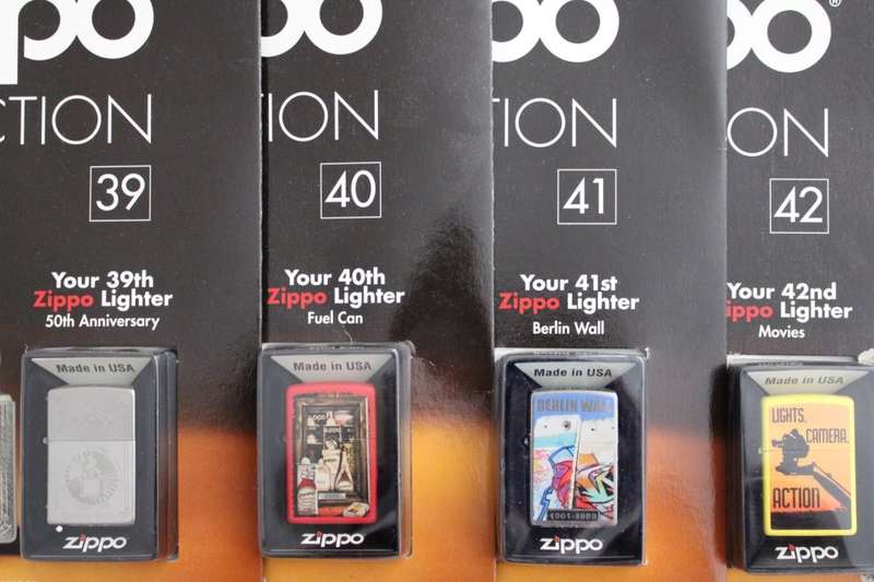 Zippo DeAgostini Collection - Complete with 80 Lighters & Display Case
