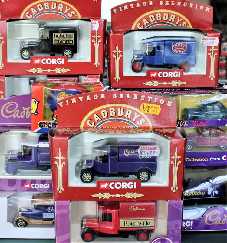 Corgi - 21x Cadbury's Related Product Promotional Vehicles