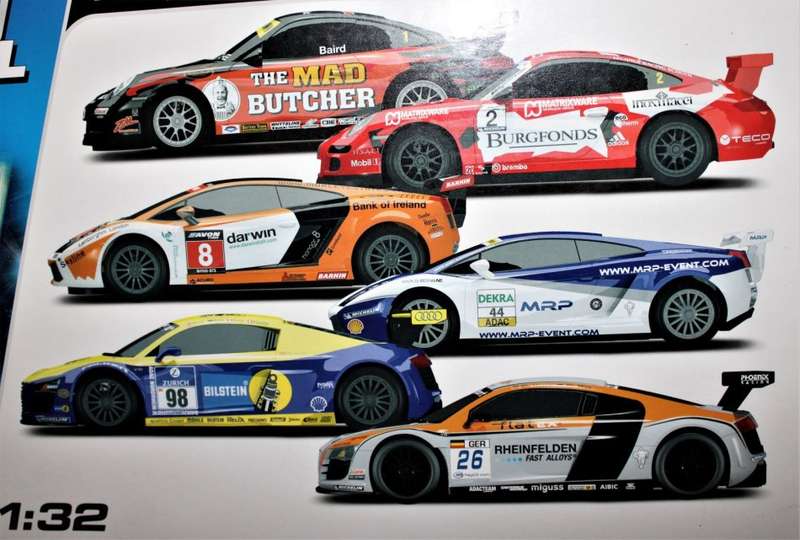 Scalextric Digital Platinum 6 Car Set - 8.55 Meter Track - 2x Audi R8, 2x Porsche, 2x Lamborghini