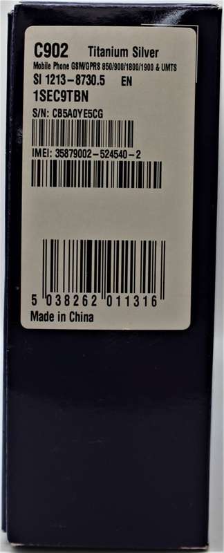 Sony Ericsson C902 - 007 James Bond Daniel Craig Quantum Of Solace Cellphone - Collectable Edition.