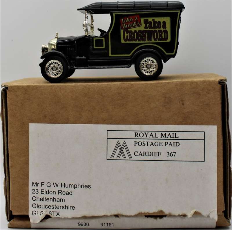 Oxford Diecast - 5x Vehicles - 2xThorntons Chocolate & 3x In Postal Boxes