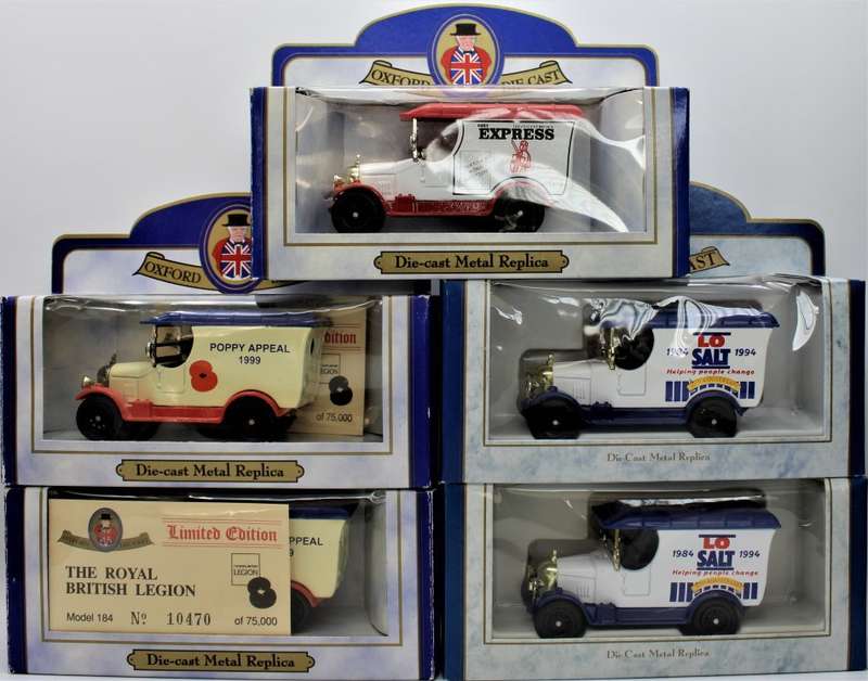 Oxford Diecast - 9x Limited Edition Bullnose Morris Vans - LOT 11