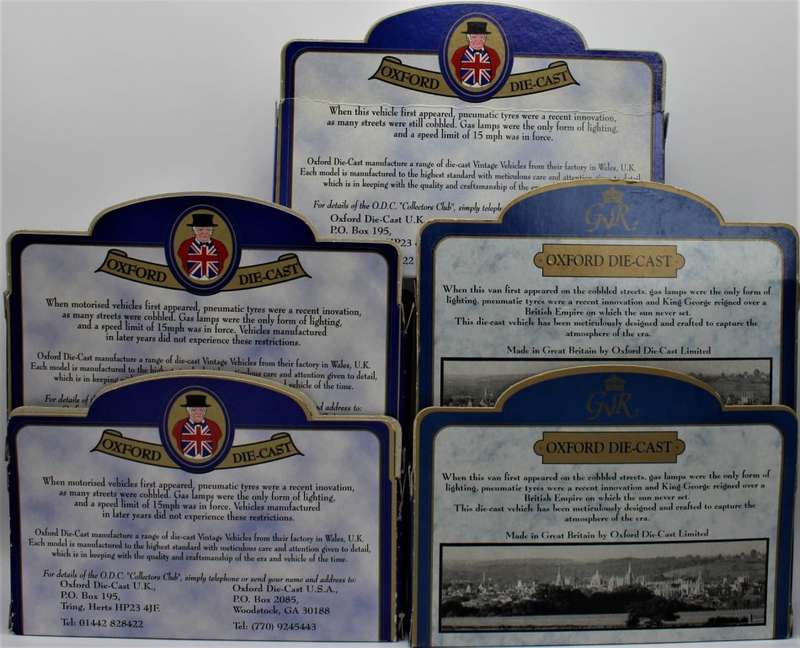 Oxford Diecast - 9x Limited Edition Bullnose Morris Vans - LOT 11