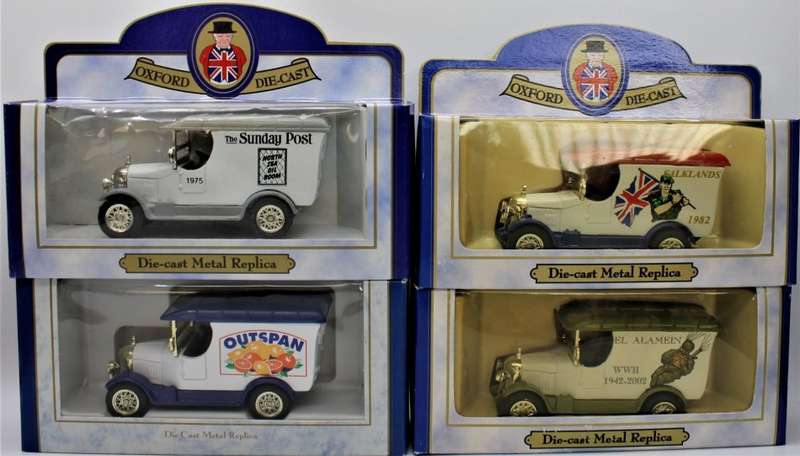 Oxford Diecast - 9x Limited Edition Bullnose Morris Vans - LOT 11