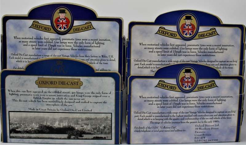 Oxford Diecast - 9x Limited Edition Bullnose Morris Vans - LOT 11