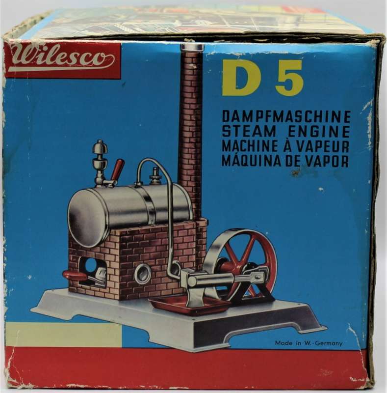 Wilesco D5 Working Steam Engine with Box