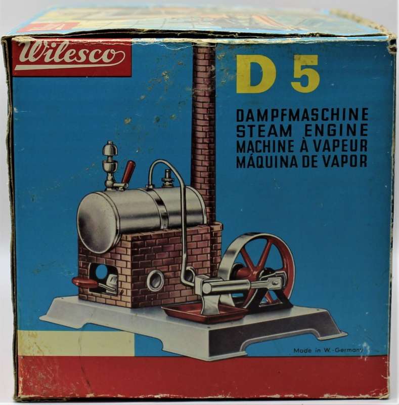 Wilesco D5 Working Steam Engine with Box